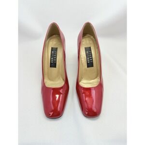 Stuart Weitzman Red Patent Leather Pumps Size‎ 6 Made in Spain 3" Heel